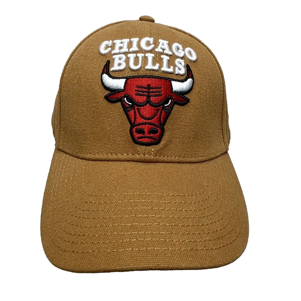 Ultra Game OSFM Tan Cotton Chicago Bulls Ball Cap Hat (YB)